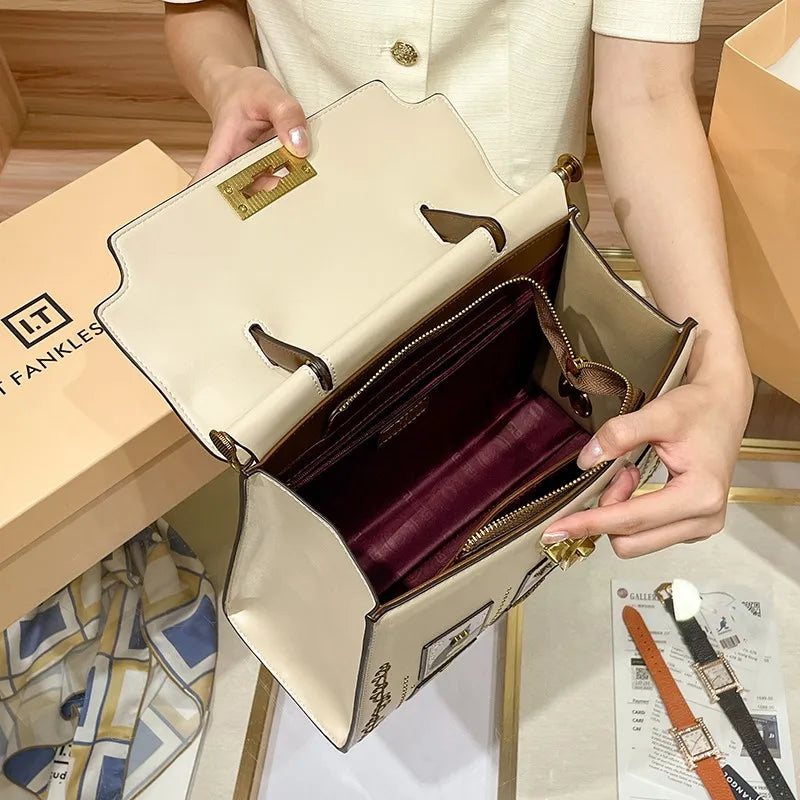 Light Luxury Brand Genuine Leather Handheld Women's Bag