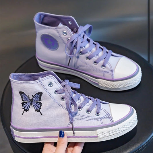 High Purple Sneakers For Girls