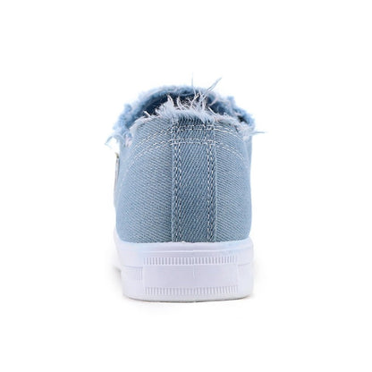 Casual Lace-Up Denim Shoes