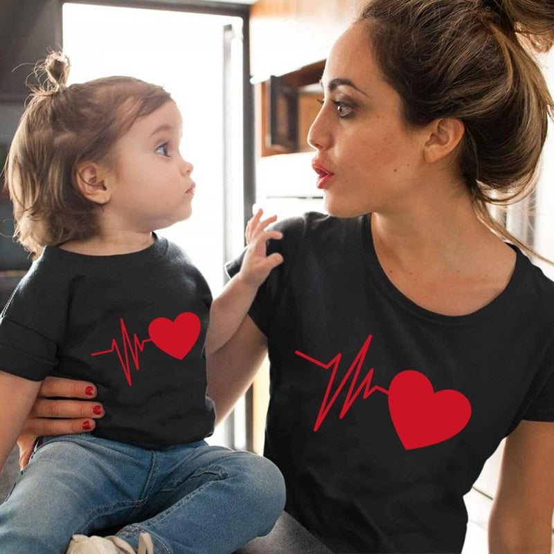 Mommy and Me Heartbeat T-Shirt