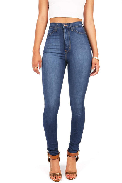 Woman High Waist Jeans Pencil Pants