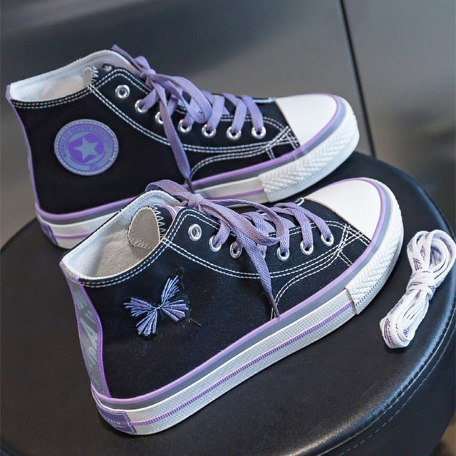 High Purple Sneakers For Girls