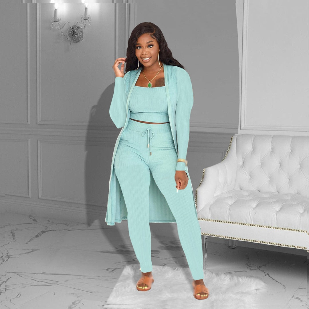 Women 3 Piece Pants Set